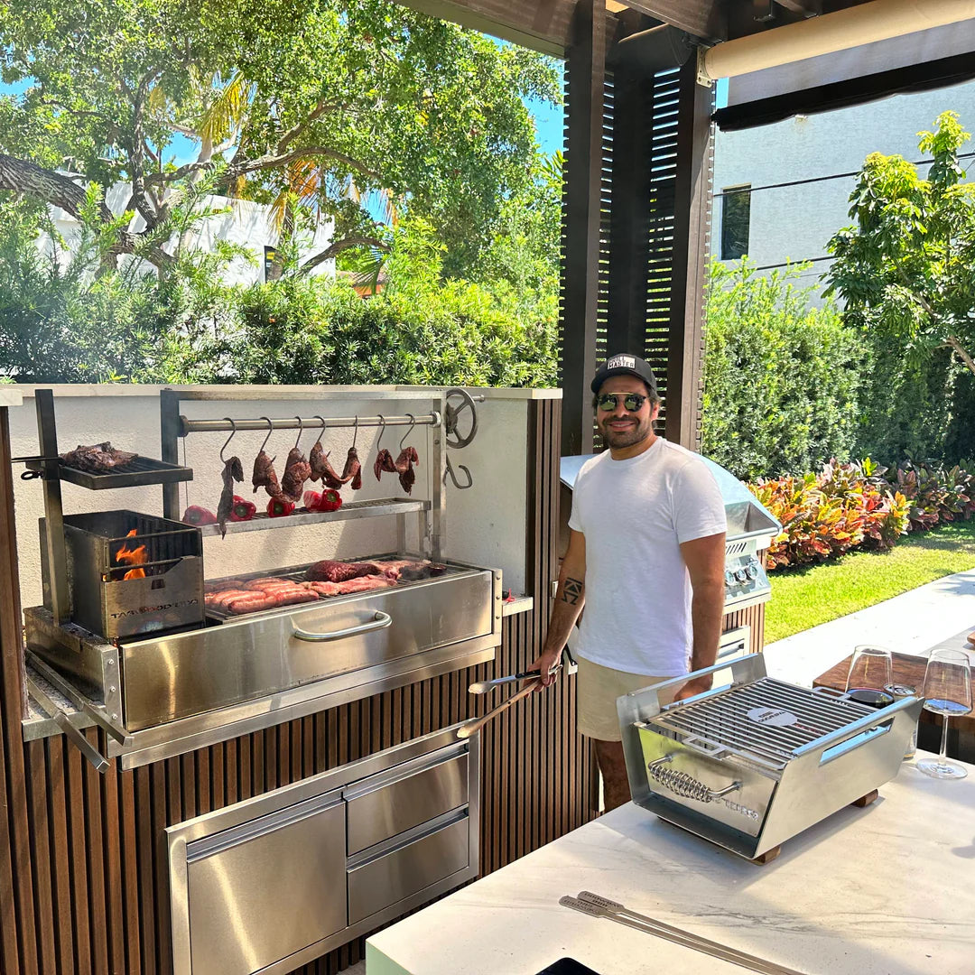 Tagwood BBQ Santa Maria Argentine Wood Fire & Charcoal Gaucho Grill Built in | BBQ05SS--