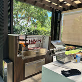 Tagwood BBQ Santa Maria Argentine Wood Fire & Charcoal Gaucho Grill Built in | BBQ05SS--