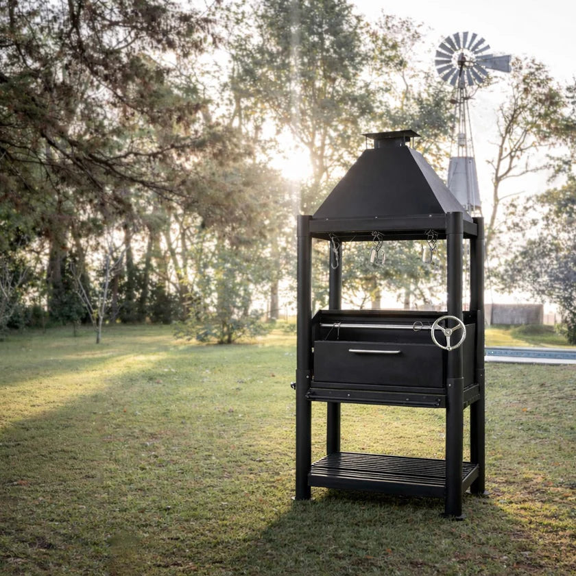 Santa Maria Stainless Steel Grill Tagwood BBQ12SI 360-degree grilling encounter