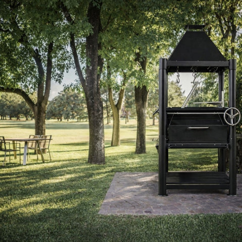 Santa Maria Stainless Steel Grill Tagwood BBQ12SI 360-degree grilling encounter