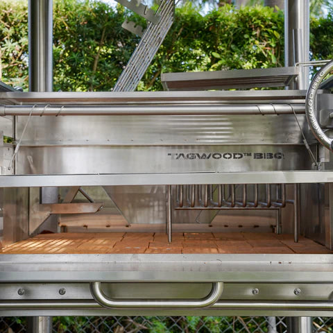 Argentine Santa Maria BBQ Grill All Stainless Steel with Brasero and Accessories Tagwood BBQ12SS