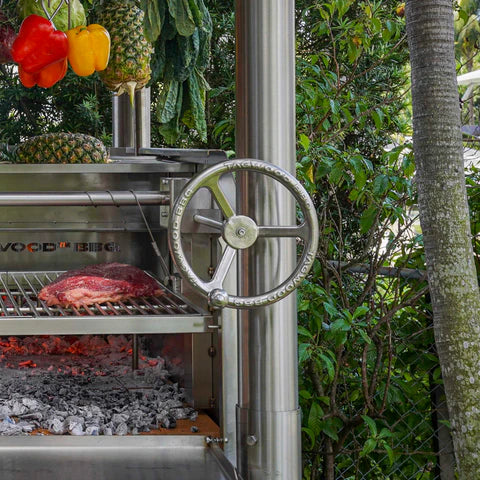 Argentine Santa Maria BBQ Grill All Stainless Steel with Brasero and Accessories Tagwood BBQ12SS