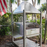 Argentine Santa Maria BBQ Grill All Stainless Steel with Brasero and Accessories Tagwood BBQ12SS