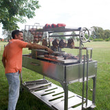 Premium XL Stainless Steel Charcoal Grill Tagwood BBQ26SS - 2600 sq. in. of Grilling Space