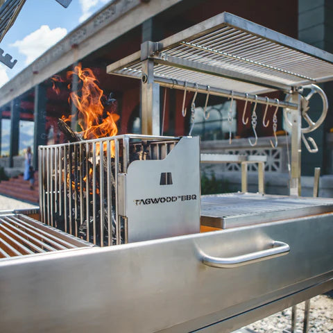 Premium XL Stainless Steel Charcoal Grill Tagwood BBQ26SS - 2600 sq. in. of Grilling Space
