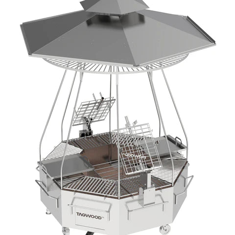 Argentine Stainless Steel BBQ Grill TAGWOOD BBQ37SS with 2 Clamp Grills