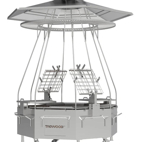 Argentine Stainless Steel BBQ Grill TAGWOOD BBQ37SS with 2 Clamp Grills