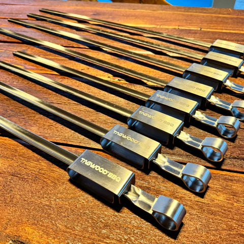 Tagwood V shape stainless steel BBQ skewers 1 UNIT)