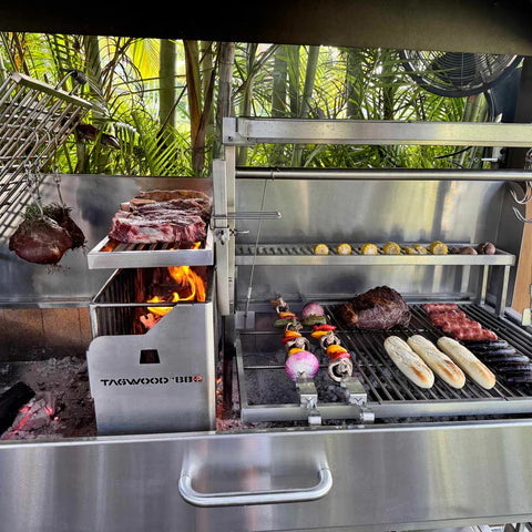 Tagwood V shape stainless steel BBQ skewers 1 UNIT)