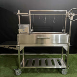 Santa Maria Grill for Open Fire Stainless Steel 4 Grilling Surfaces with Firebox Tagwood BBQ03SS