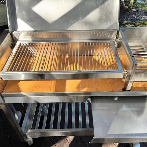 Argentinian Freestanding Charcoal Grill Tagwood BBQ18SS 304 SS with Shovel Poker & Heavy-Duty Casters for Mobility - PRE-ORDER