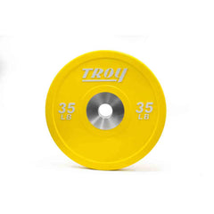 Troy 340 lbs to 680 lbs Colored Competition Style Premium Rubber Bumper Plates