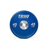 Troy 340 lbs to 680 lbs Colored Competition Style Premium Rubber Bumper Plates