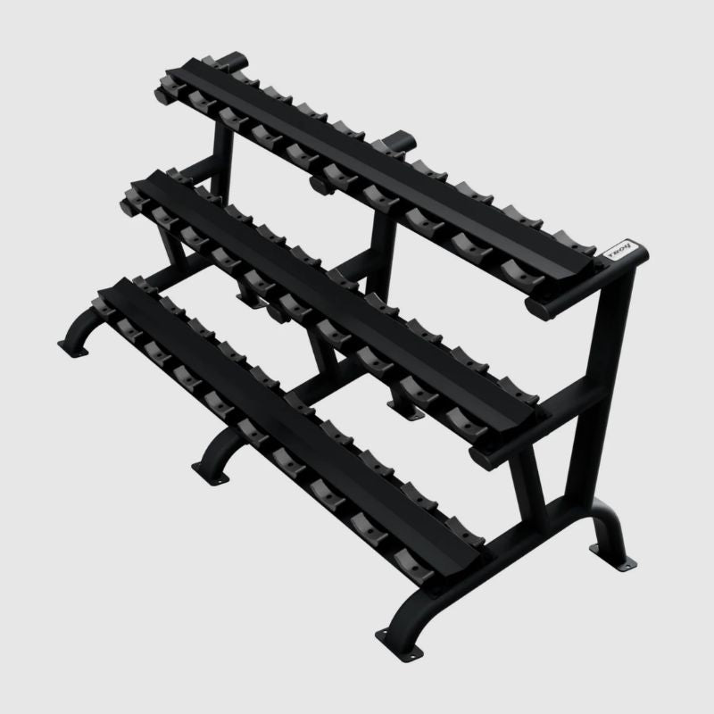 TROY DR-15 3 Tier 15 Pair Dumbbell Saddle Rack