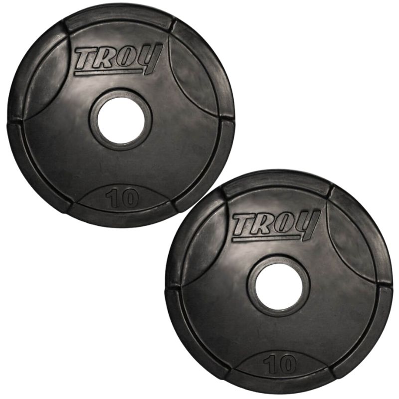 TROY GO-R Rubber Encased Olympic Grip Plate