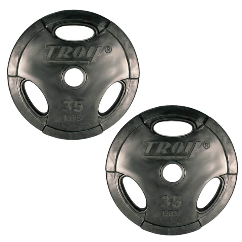 TROY GO-R Rubber Encased Olympic Grip Plate