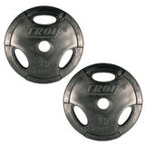 TROY GO-R Rubber Encased Olympic Grip Plate