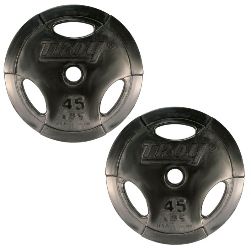 TROY GO-R Rubber Encased Olympic Grip Plate