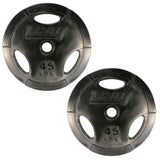 TROY GO-R Rubber Encased Olympic Grip Plate