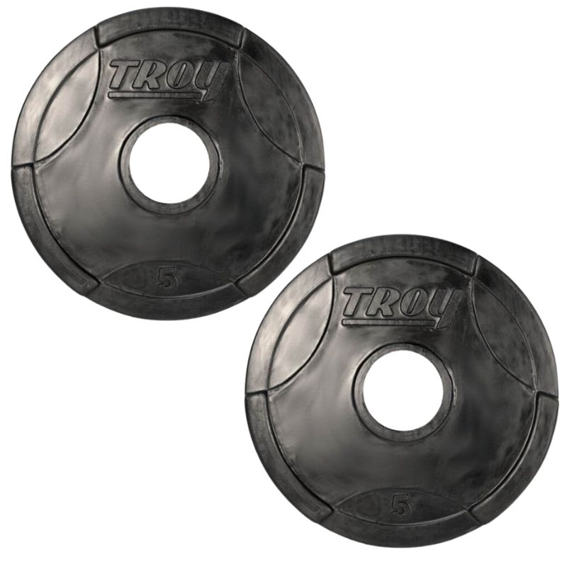 TROY GO-R Rubber Encased Olympic Grip Plate