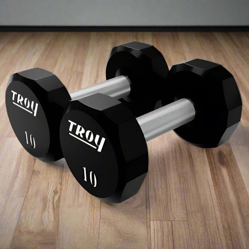 TROY TSD-U 12-Sided Urethane Encased Dumbbell