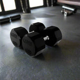 Troy TSD-R 12-Sided Rubber Encased Dumbbell Sets (5 lb Increments)