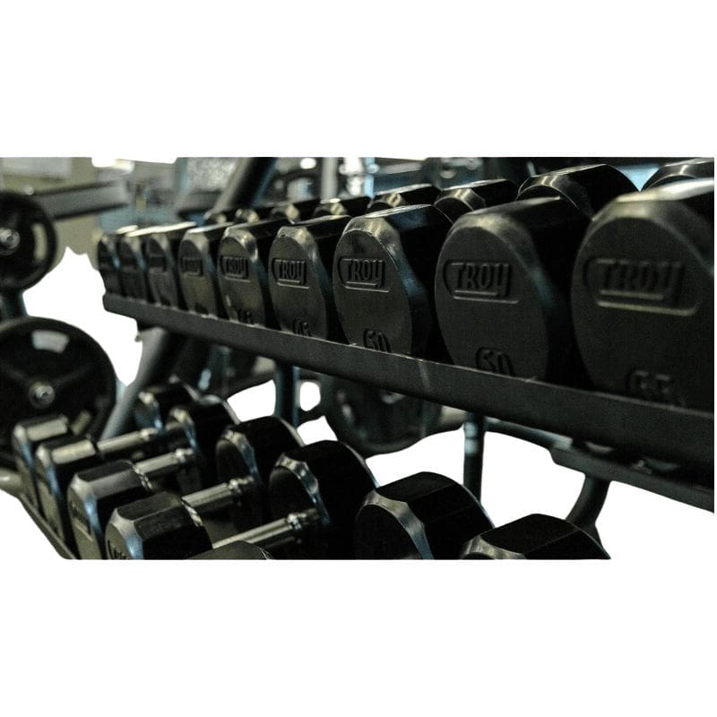 TROY TSD-R  12-Sided Rubber Encased Dumbbells