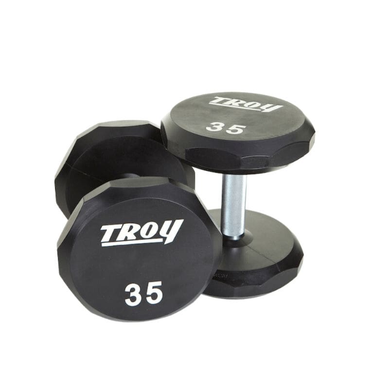 Troy TSD-U 12-Sided Urethane Encased Dumbbell Sets (Sold in 5 lb Increments)