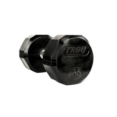 Troy 3 lb to 50 lb 13 Pair 12 Sided Premium Rubber Dumbbell Set With Vertical Rack