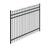 Aleko Commercial Grade Steel Fence Kit – Tokyo Style – 8 Panels (8x6 ft.) for Flat and Sloped Installation