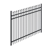 Aleko Commercial Grade Steel Fence Kit – Tokyo Style – 4 Panels (8x6 ft.) for Flat and Sloped Installation