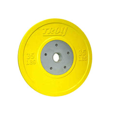 Troy 320 lbs to 640 lbs Colored Competition Rubber Bumper Plates Set