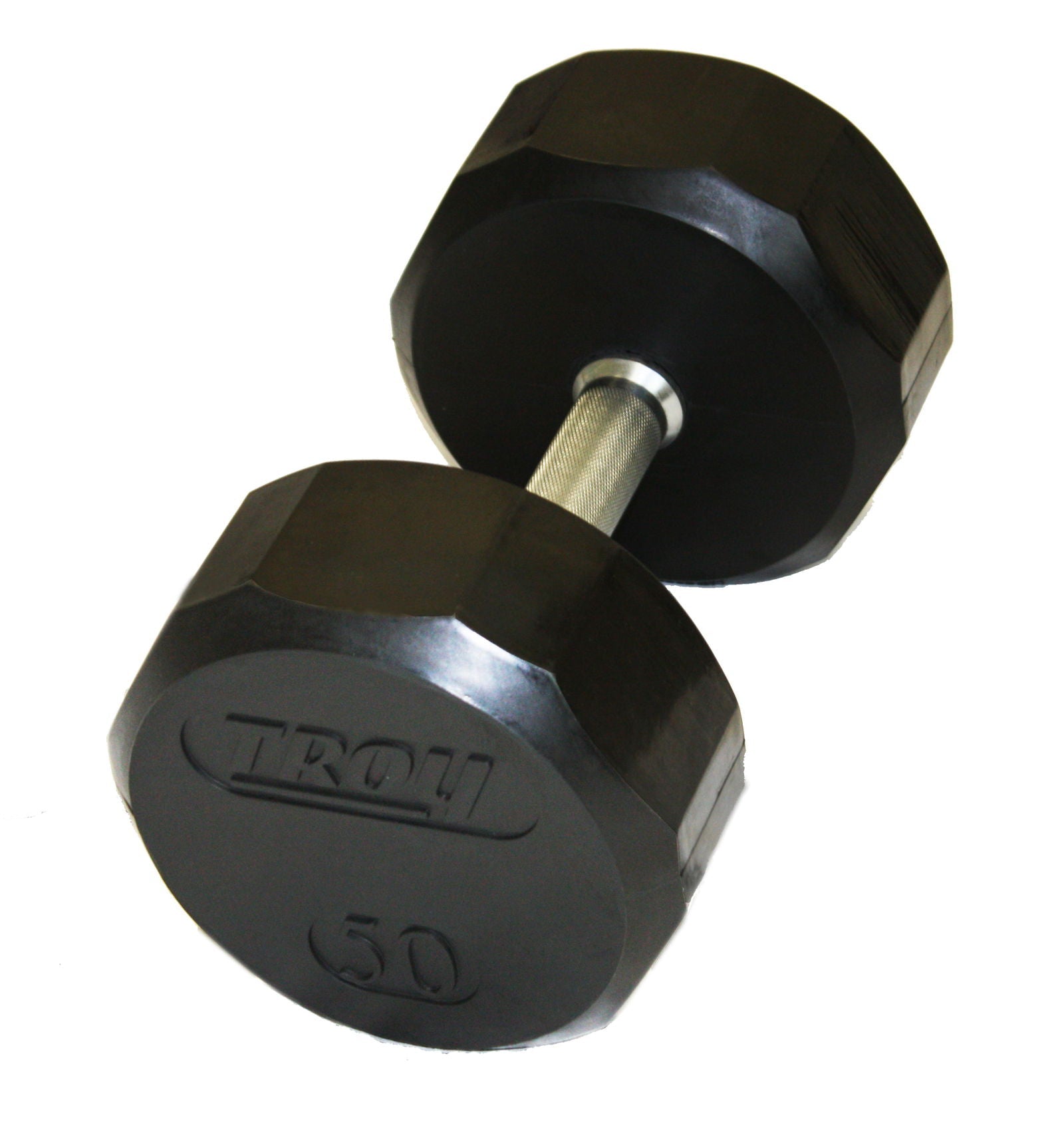 Troy TSD-R 12 Sided Rubber Encased Dumbbell – Precision