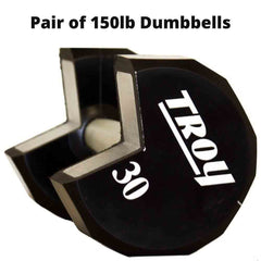 Troy 150 lb Pair Urethane Dumbbells