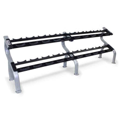Troy 5 lb to 100 lb 12 Sided 20 Pair Premium Rubber Encased Dumbbell Set with Racks