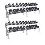 Troy 12 Sided Premium Urethane Dumbbell Set & Rack