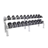Troy 12 Sided Premium Urethane Dumbbell Set & Rack