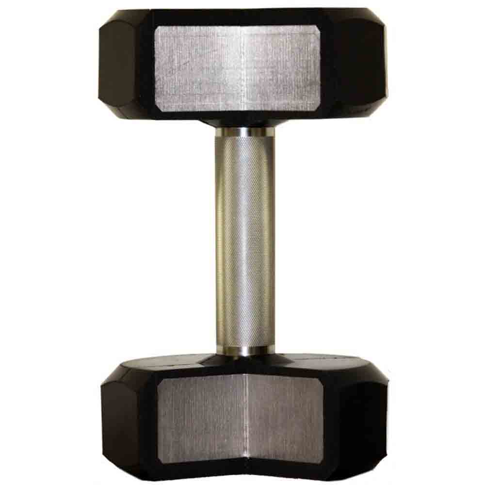 Troy 5 lb to 75 lb 12 Sided Urethane Dumbbell Set with Rack