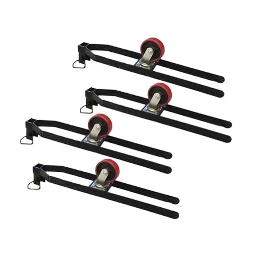 Tuxedo FP8K-DX-XLT 8,000 lb Deluxe Storage Lift Extended Length / Height - Poly casters, drip trays, jack tray FP8K-DX-XLT