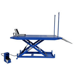 Tuxedo M-1500C-HR 1,500 lb High Rise Motorcycle Lift Bench w/ Vise, Sides, Balance Bar, Pump