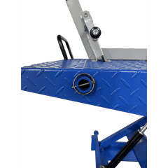 Tuxedo M-1500C-HR 1,500 lb High Rise Motorcycle Lift Bench w/ Vise, Sides, Balance Bar, Pump