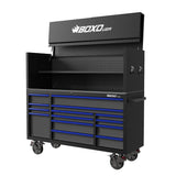 Boxo Pro Series | 72" 14-Drawer Garage Top Rolling Tool Box | Black