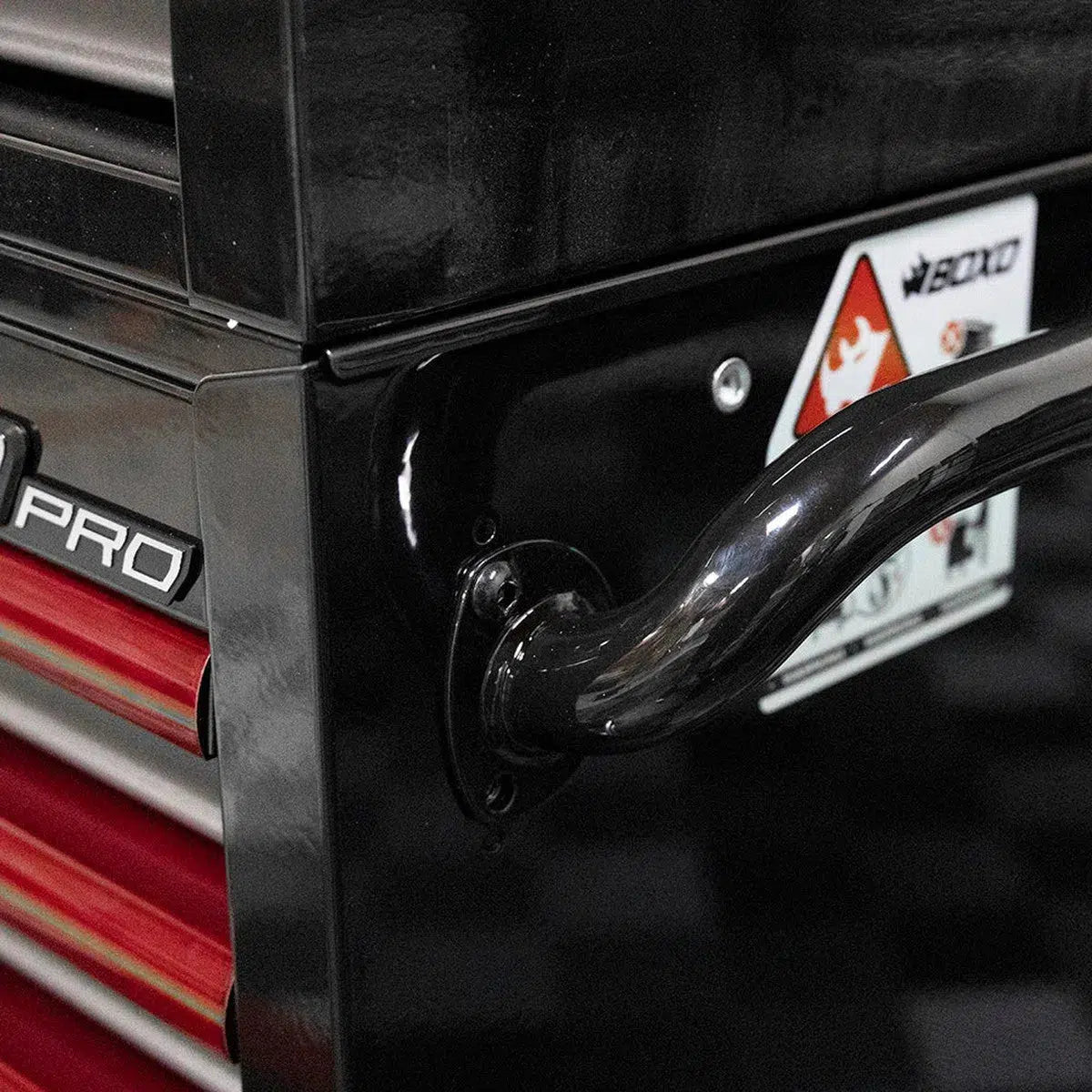 Boxo Pro Series | Loaded 26" 11-Drawer Rolling Tool Box | Black and Red