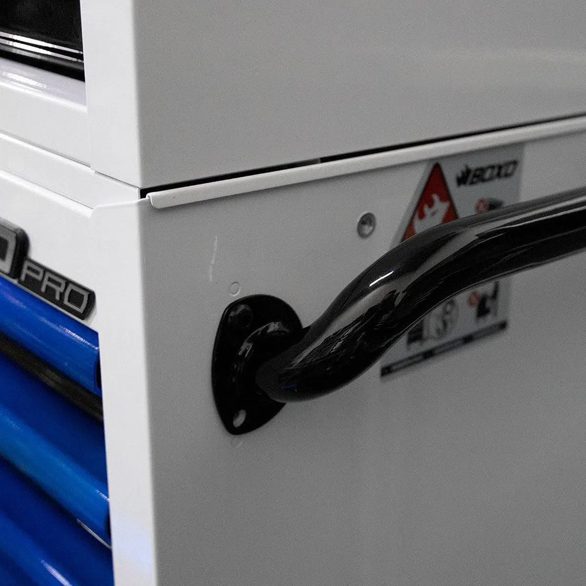 Boxo Pro Series | 26" 11-Drawer Rolling Tool Box | White and Blue