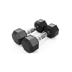 VTX VERTPAC-SDR25 8-Pair Rubber Dumbbell Set with Rack