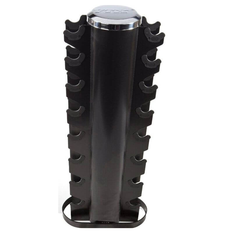 VTX VERTPAC-SDR25 8-Pair Rubber Dumbbell Set with Rack