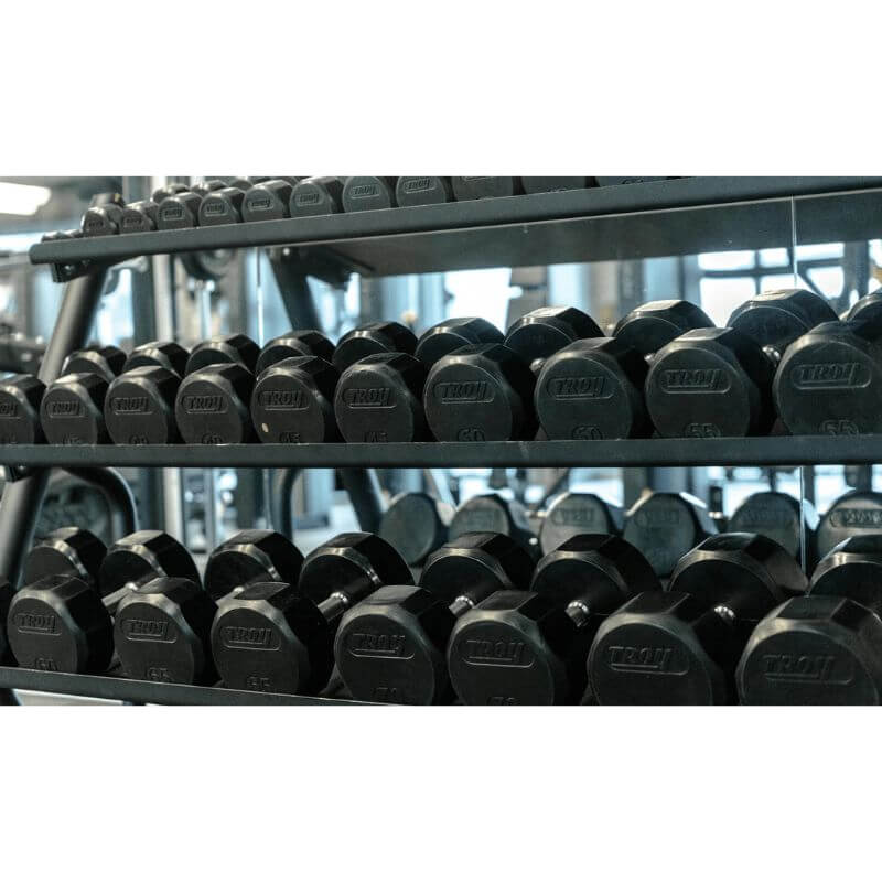 Troy VERTPAC-TSDR75 12-Sided Dumbbells & Rack Set