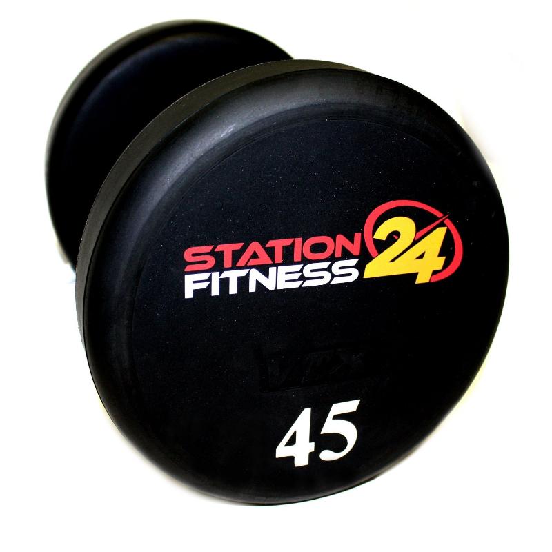 VTX XD-UL Round Urethane Dumbbell Set with Custom Logo