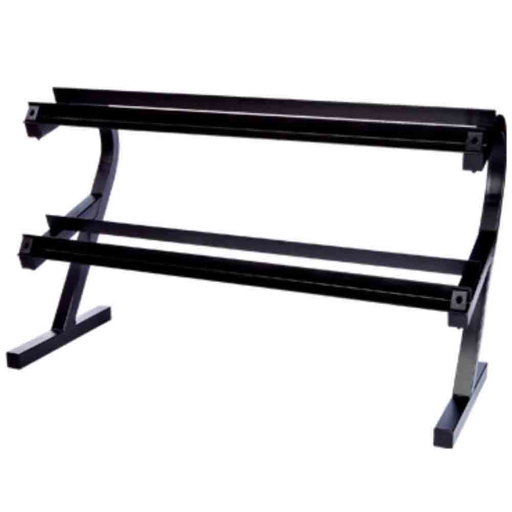 VTX by Troy 35 lb to 75 lb 8 Sided Rubber 9-Pair Dumbbell Set with Rack
