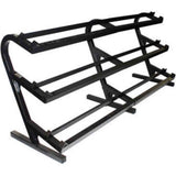 VTX by Troy 5 lb to 100 lb 8 Sided Rubber Encased Dumbbell Set with Rack